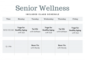 Senior Wellness Class Schedule Omaha